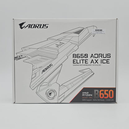Gigabyte B650 Aorus Elite AX Ice, AMD AM5 Socket ATX Gaming Motherboard