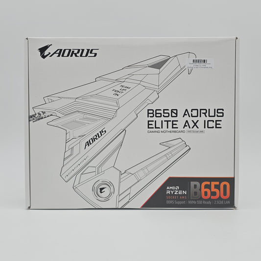 Gigabyte B650 Aorus Elite AX Ice, AMD AM5 Socket ATX Gaming Motherboard