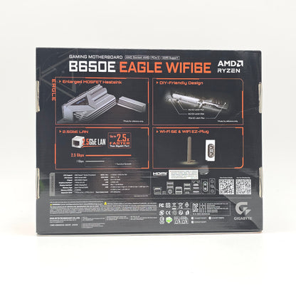Gigabyte B650E Eagle WiFi 6E, AMD Socket AM5, ATX Gaming Motherboard