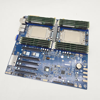 Gigabyte MZ72-HB0 Dual Socket Motherboard, 2xAMD EPYC 7773X Server Processor CPU, 512GB DDR4 COMBO