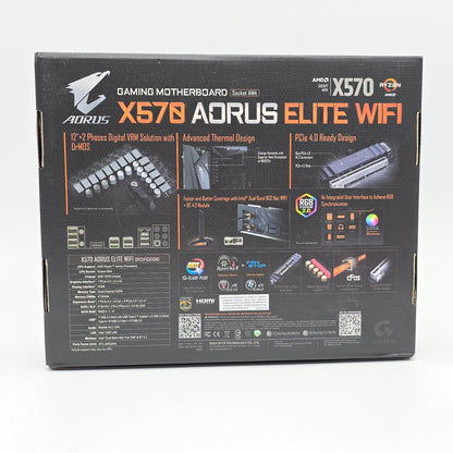 Gigabyte X570 Aorus Elite WiFi, Socket AM4, Desktop Gaming Motherboard