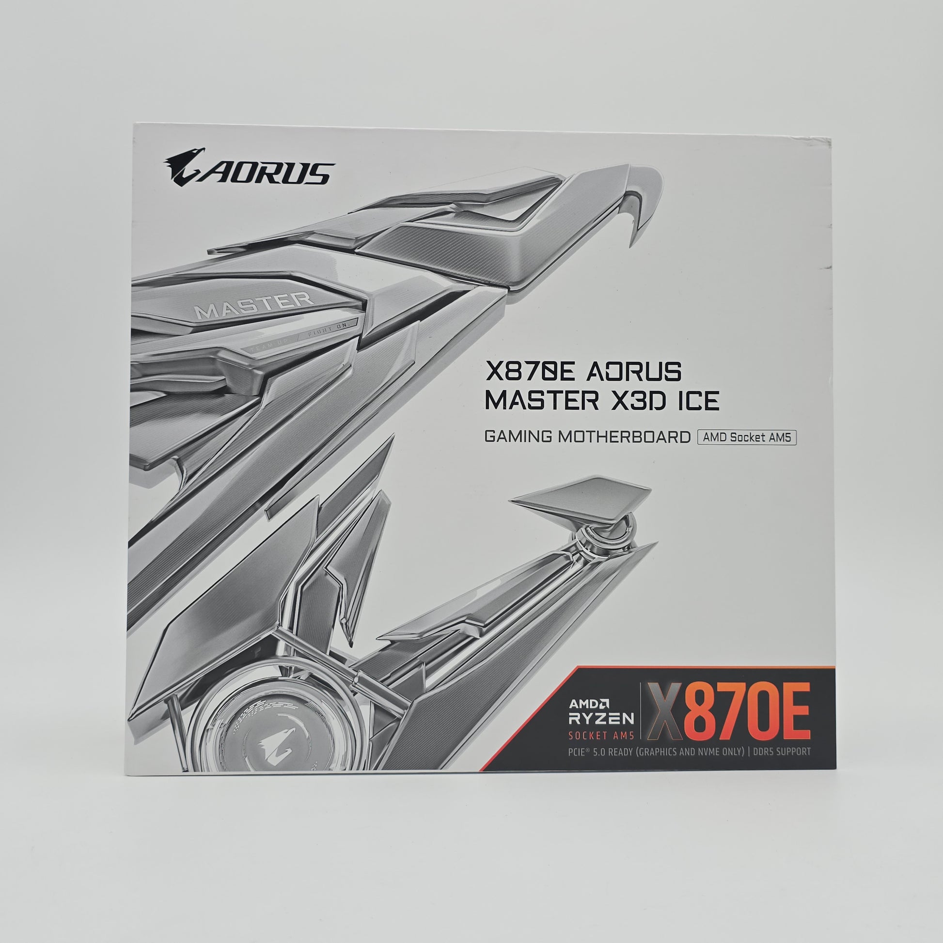 Gigabyte X870E Aorus Master X3D Ice, AMD Socket AM5 ATX Gaming Motherboard