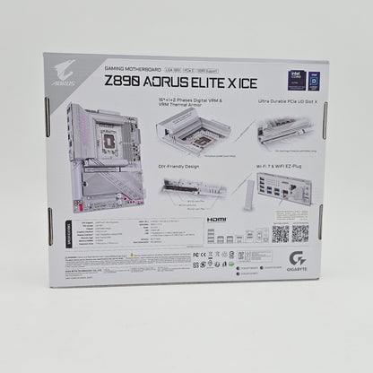 Gigabyte Z890 Aorus Elite X Ice, Socket LGA1851, ATX Desktop Gaming Motherboard