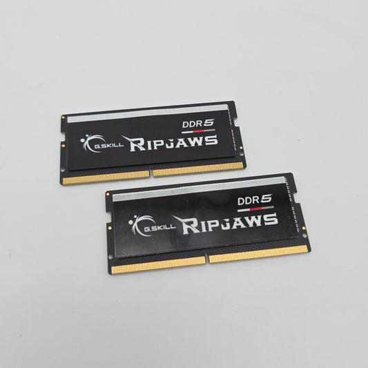 G.Skill Ripjaws 64GB DDR5, 5600MHz, CL40-40-40-89, SODIMM Laptop Gaming Memory RAM (2x32GB)