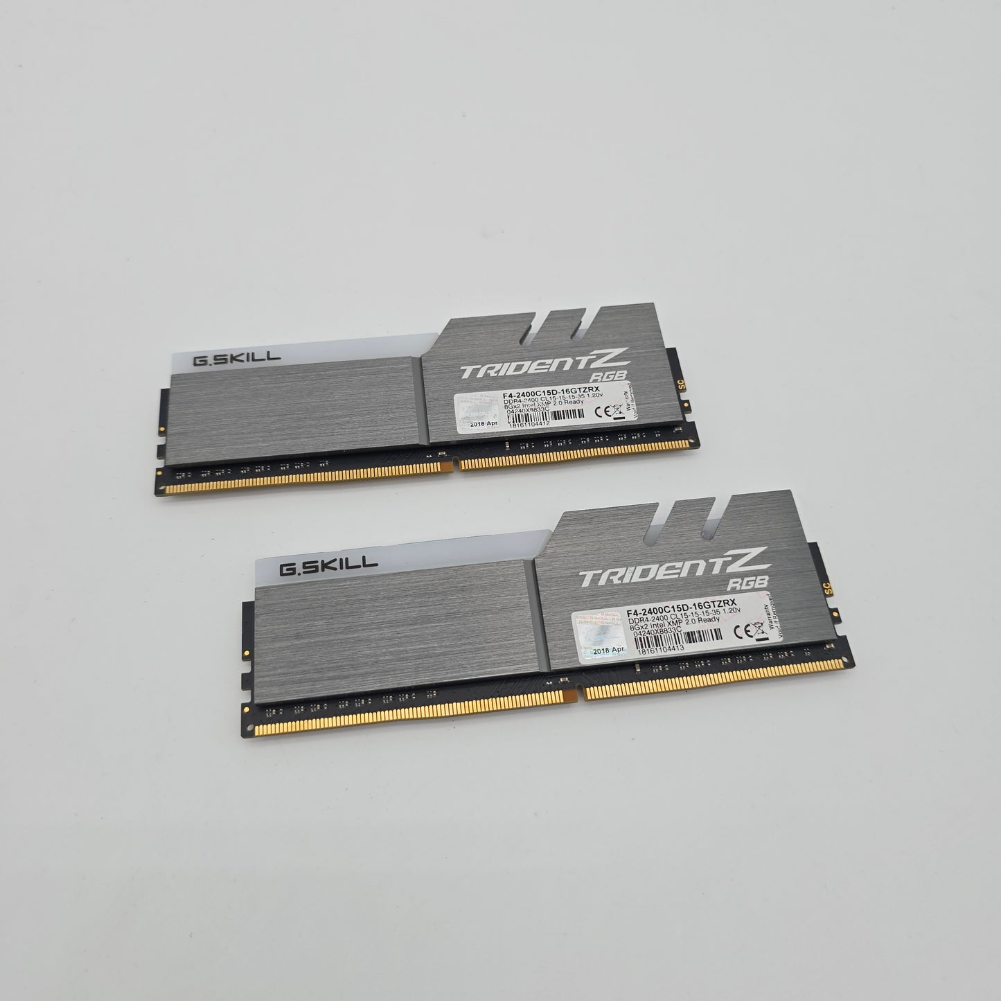 G.Skill Trident Z RGB 16GB DDR4, 2400MHz, CL15-15-15-35, Desktop Gaming Memory RAM (2x8GB)