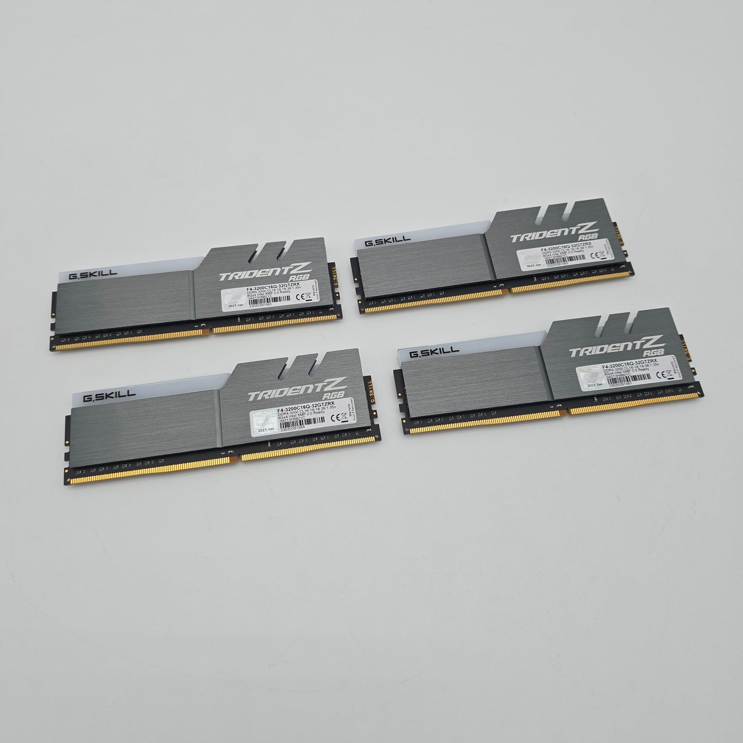 G.Skill Trident Z RGB 32GB DDR4, 3200MHz, CL16, Desktop Gaming Memory RAM (4x8GB)