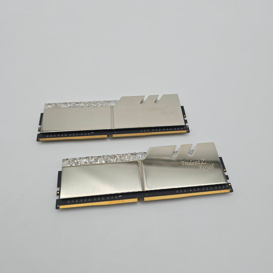 G.Skill Trident Z Royal 32GB DDR4, 3600MHz, CL19-20-20-40, Desktop Gaming Memory RAM (2x16GB)