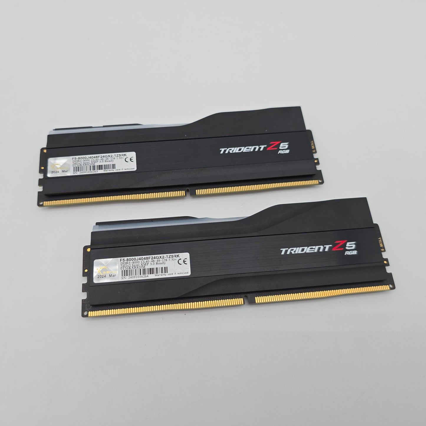 G.Skill Trident Z5 48GB DDR5, 8000MHz, CL40, Desktop Gaming Memory RAM (2x24GB)