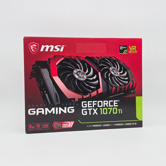 GTX 1070 Ti MSI Gaming 8GB, NVIDIA Gaming Graphics Card GPU, 1070Ti