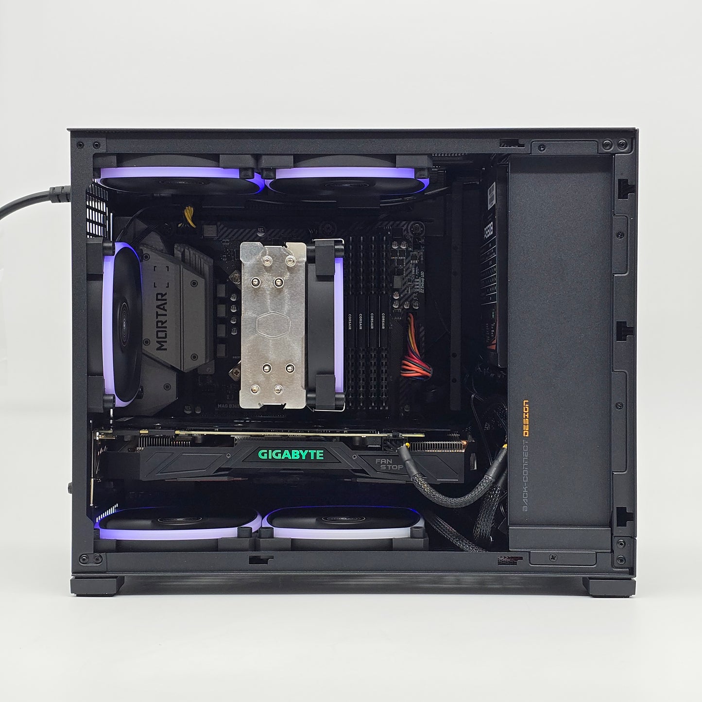 GTX 1070 Ti, Intel 9600KF, 1TB NVMe, 32GB DDR4 RAM, Custom Micro-ATX Gaming PC