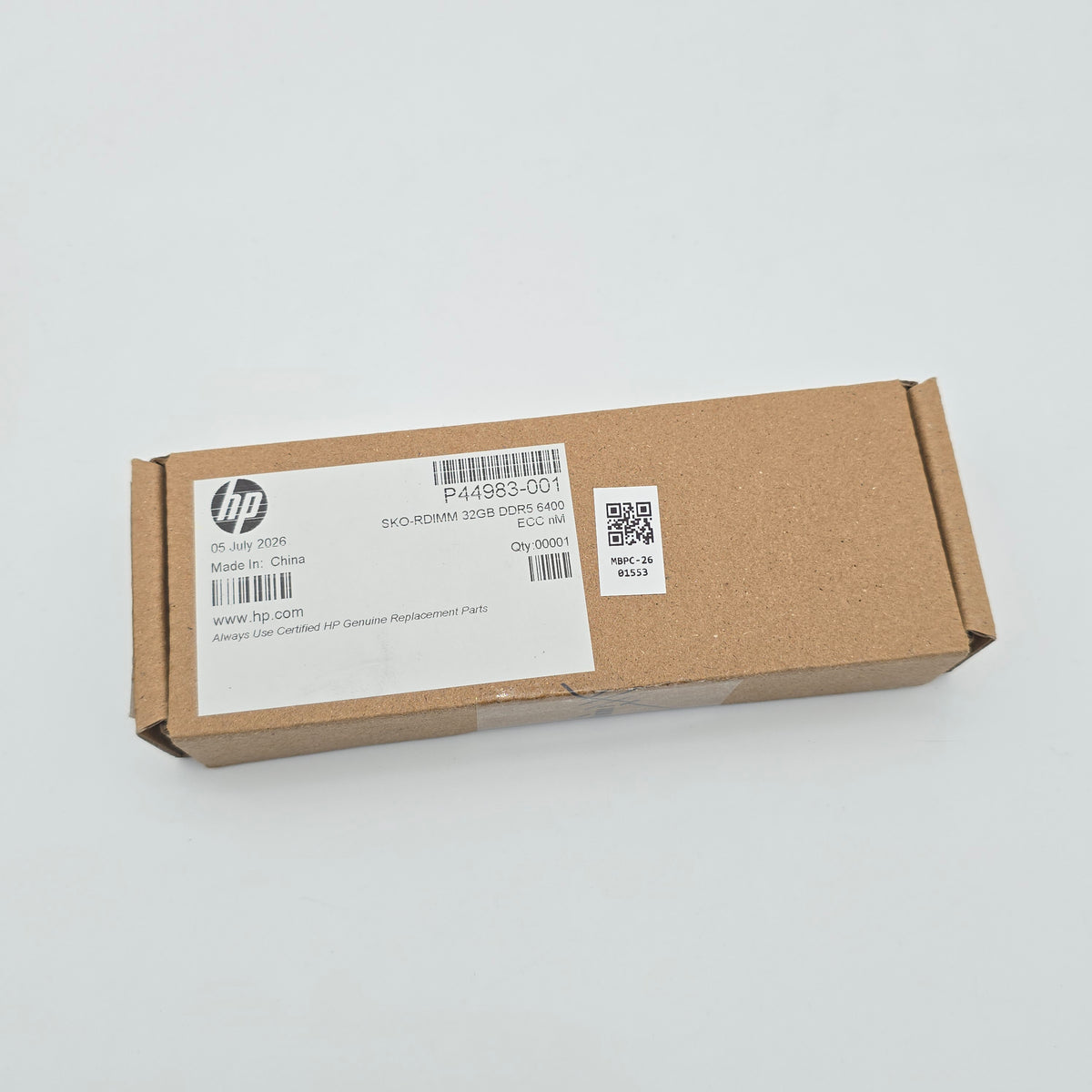 HP OEM 32GB DDR5, 6400MHz, ECC RDIMM Server Workstation Memory RAM