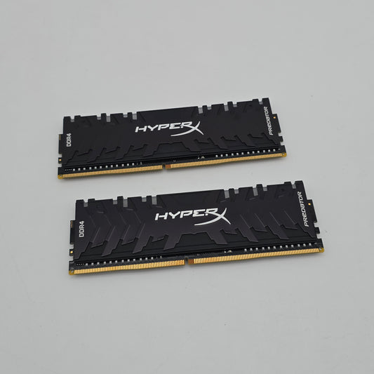 HyperX Predator 16GB DDR4, 3200MHz, CL16, Desktop Gaming Memory RAM (2x8GB)