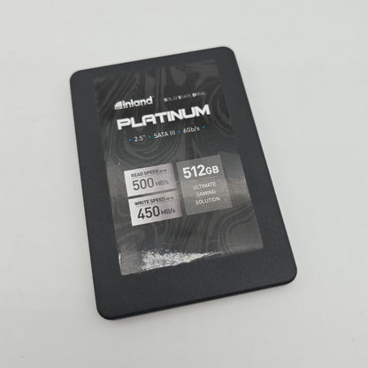 Inland Platinum 512GB 2.5" SATA III SSD, Internal Solid State Drive Storage