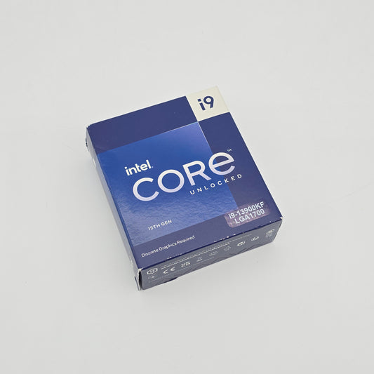 Intel Core i9 processor packaging on a white background