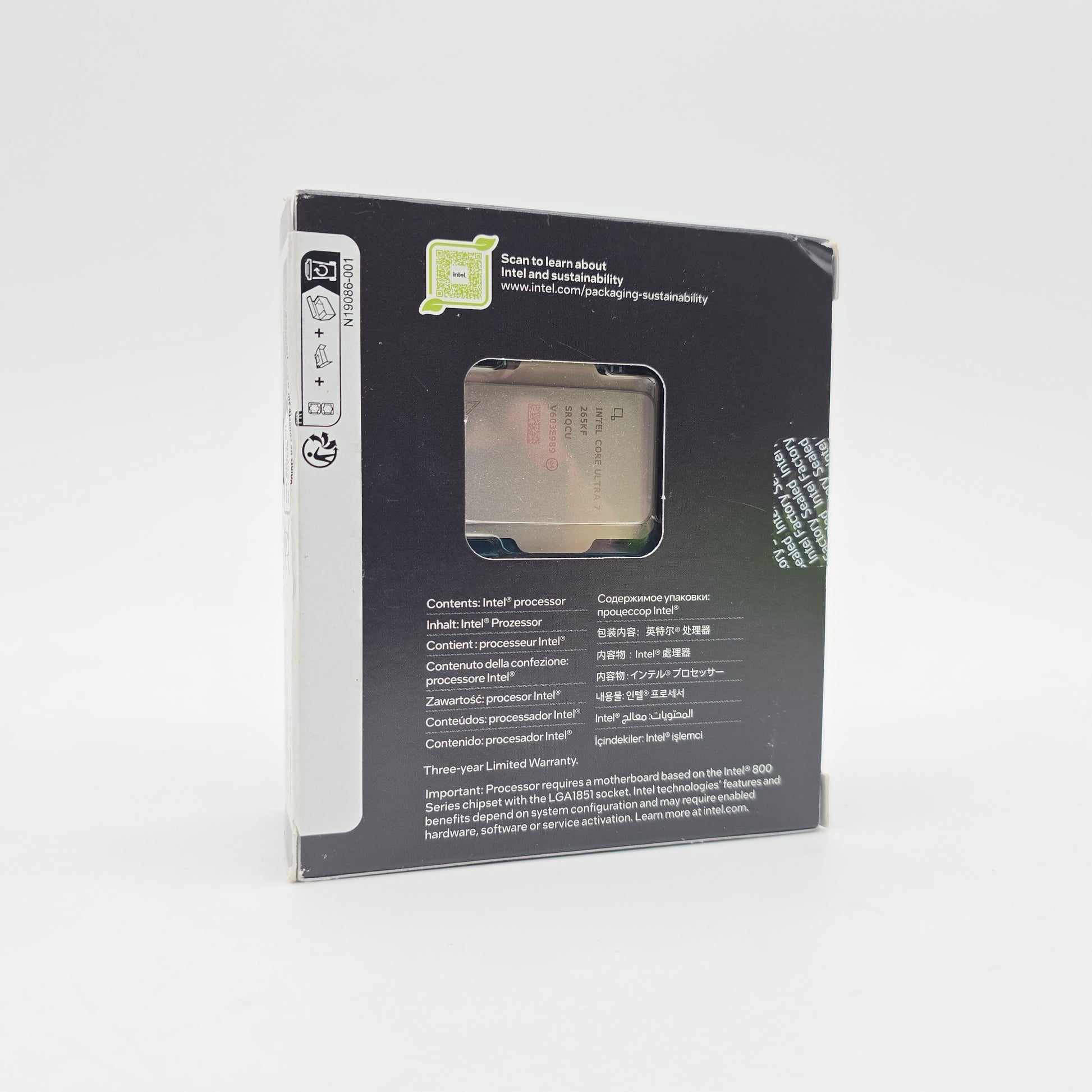 Intel Core Ultra 7 265KF, Socket LGA 1851, Gaming Desktop Processor CPU