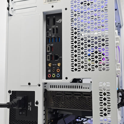 RTX 3080, Intel i5-12600KF, 64GB DDR5, Custom White RGB Gaming PC