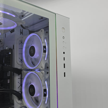 RTX 3080, Intel i5-12600KF, 64GB DDR5, Custom White RGB Gaming PC