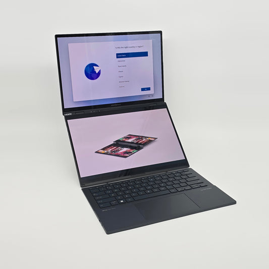 ASUS Zenbook Duo 2024 Laptop, Intel Ultra 7 155H, 16GB DDR5, 2x OLED Touch WUXGA 14" Screens