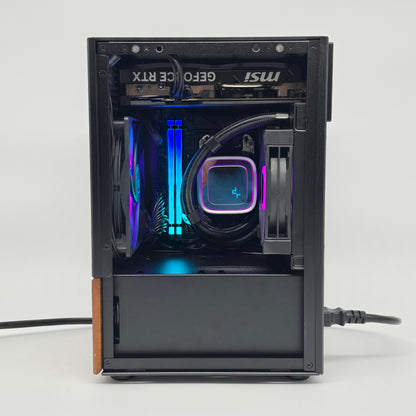 RTX 4060 Ti, Ryzen 7600X, 16GB DDR5, Custom Mini-ITX Liquid Cooled Gaming PC