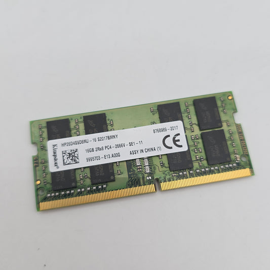 Kingston 16GB DDR4, 2666MHz, SODIMM Laptop Memory RAM