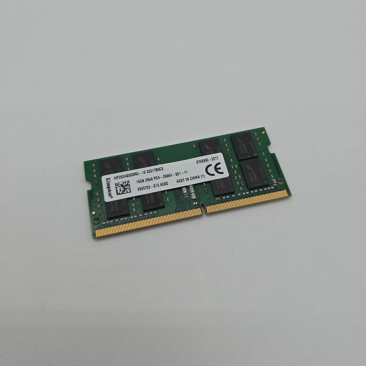 Kingston 16GB DDR4, 2666MHz, SODIMM Laptop Memory RAM (1x16GB)