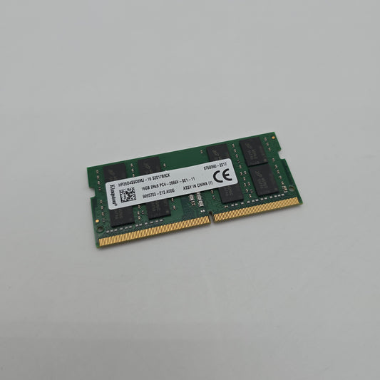 Kingston 16GB DDR4, 2666MHz, SODIMM Laptop Memory RAM (1x16GB)