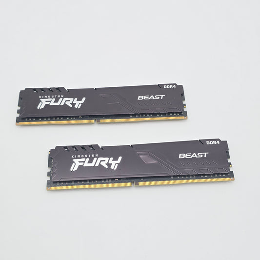 Kingston Fury Beast 32GB DDR4, 3600MHz, CL16, Desktop Gaming Memory RAM (2x16GB)