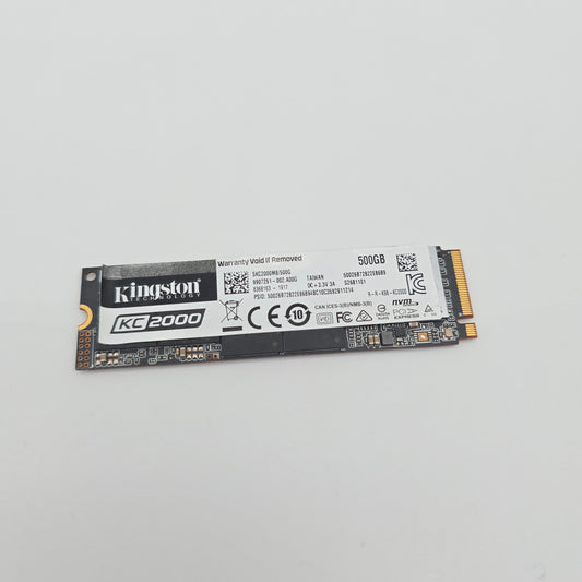 Kingston KC2000 500GB, M.2 NVMe SSD Storage