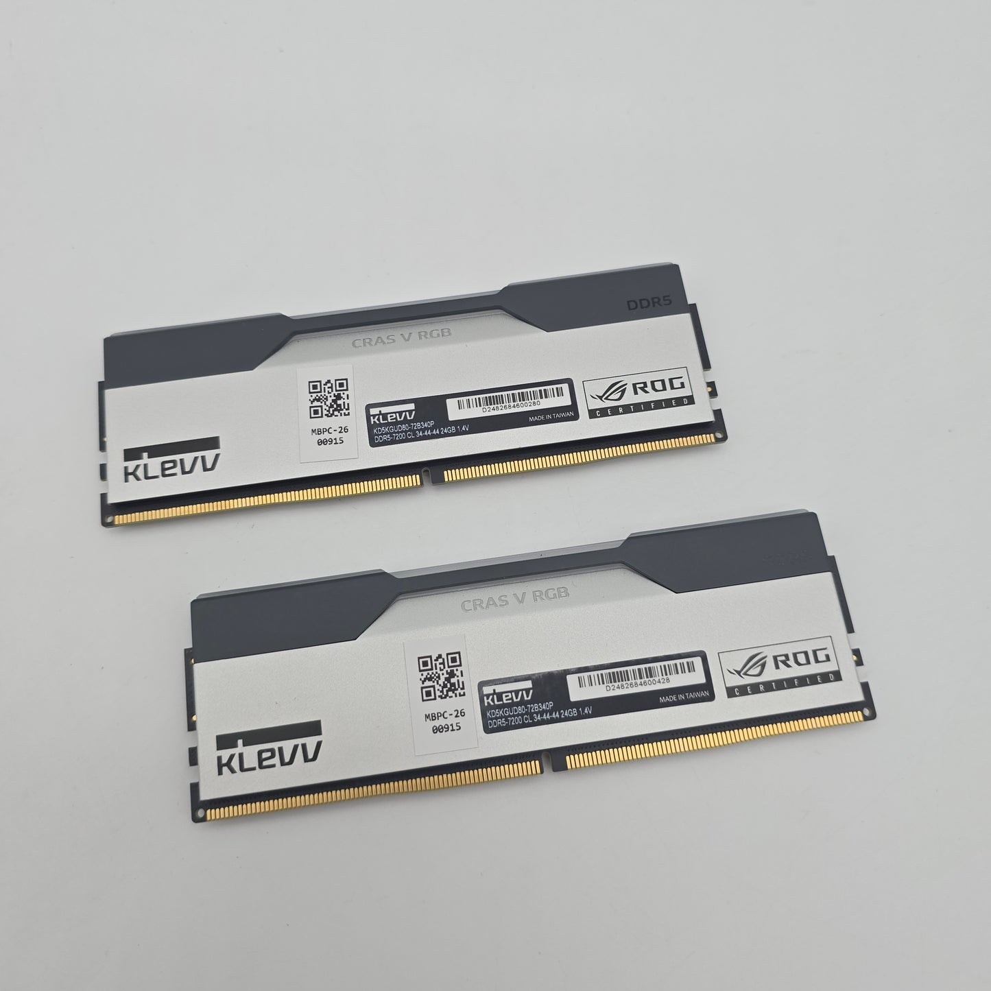 KLEVV CRAS V RGB ROG Edition 48GB DDR5, 7200MHz, CL34-44-44, Desktop Gaming Memory RAM (2x24GB)