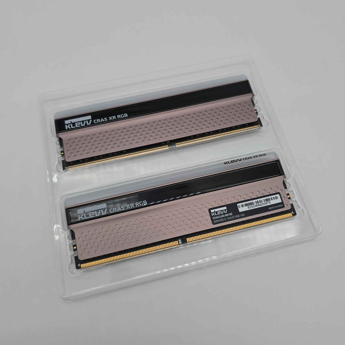 KLEVV CRAS XR RGB 32GB DDR4, 4000MHz, CL19-25-25, Desktop Gaming Memory RAM (2x16GB)