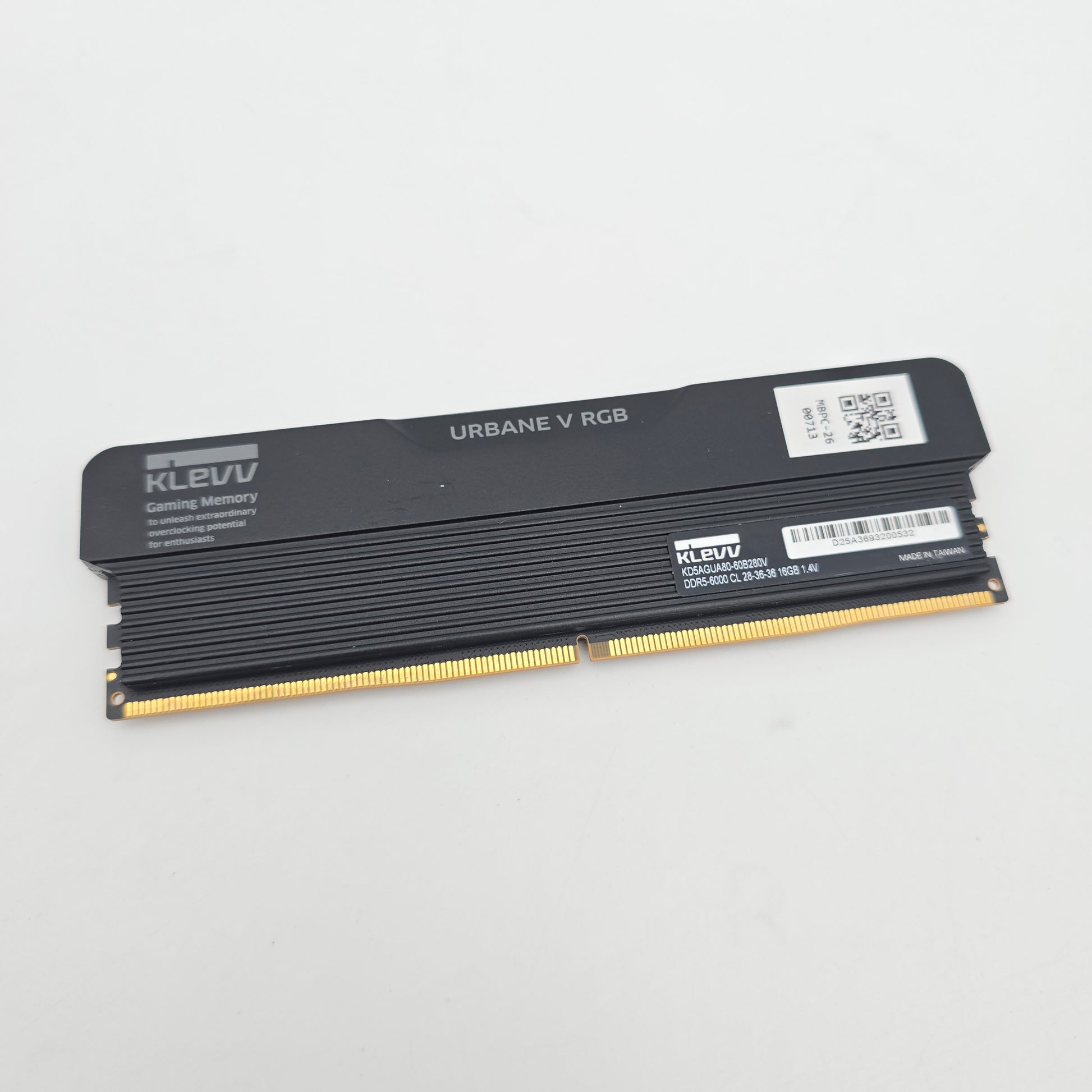 Klevv Urbane V RGB 16GB DDR5, 6000MHz, CL28-36-36, Desktop Gaming Memory RAM (1x16GB)