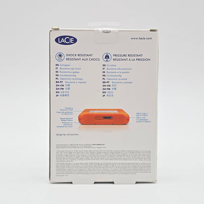 Seagate Lacie Rugged Mini 2TB External Hard Drive HDD Storage
