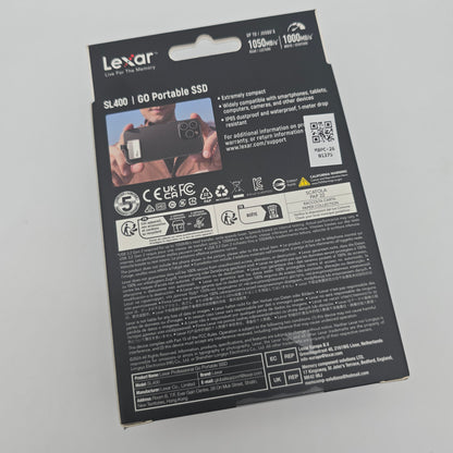 Lexar Professional Go 1TB USB 3.2 Gen 2 Portable SSD, External Storage