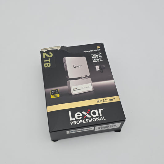 Lexar Professional Go 2TB, Portable SSD Storage with Hub