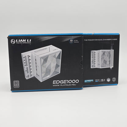 Lian Li Edge 1000W Platinum White Gaming Power Supply Unit PSU
