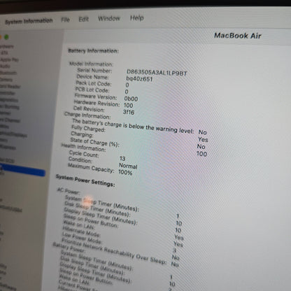 Macbook Air M3 15", 8GB RAM, 256GB, Midnight Blue Laptop