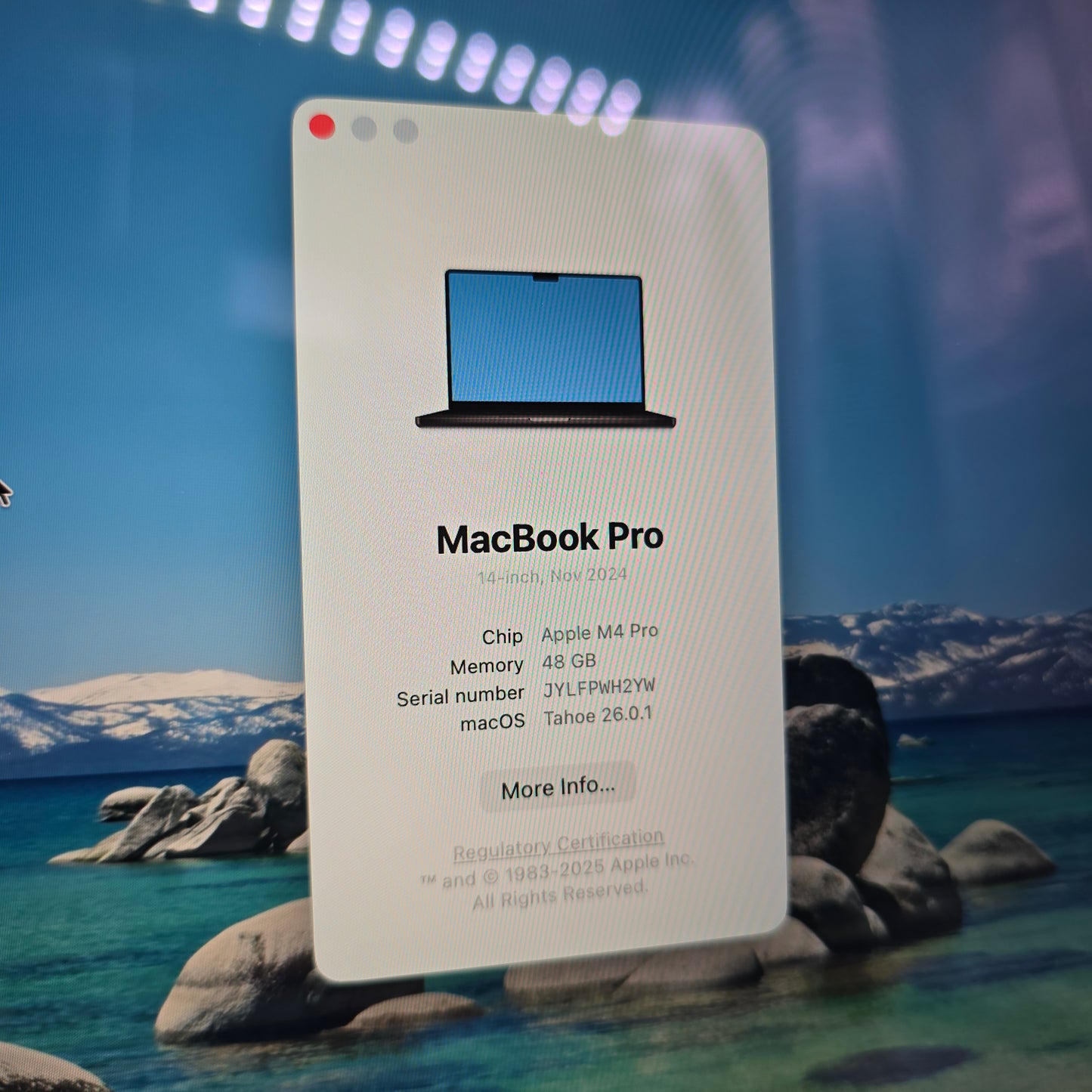 Apple Macbook Pro 14-inch M4 Pro, 48GB RAM, 512GB SSD, TouchID, Like New Laptop, Space Black