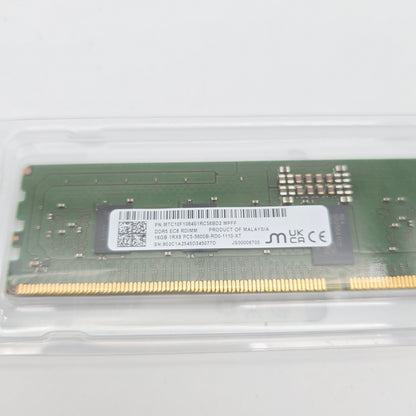 Micron 16GB DDR5, 5600MHz, RDIMM Server Workstation Memory RAM (1x16GB)