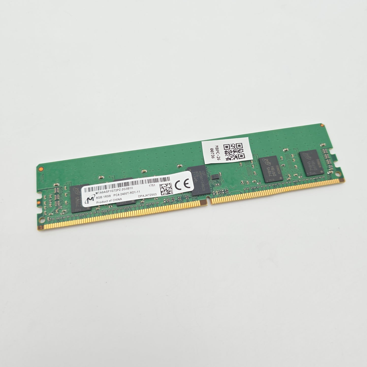 Micron 8GB DDR4, 2400MHz, Server Worsktation Memory RAM