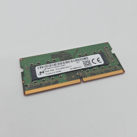 Micron 8GB DDR4, 2666MHz, SODIMM Laptop Memory RAM