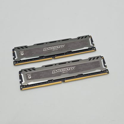 Micron Ballistix Sport 16GB DDR4, 2400MHz, CL16-16-16-39, Desktop Gaming Memory RAM (2x8GB)
