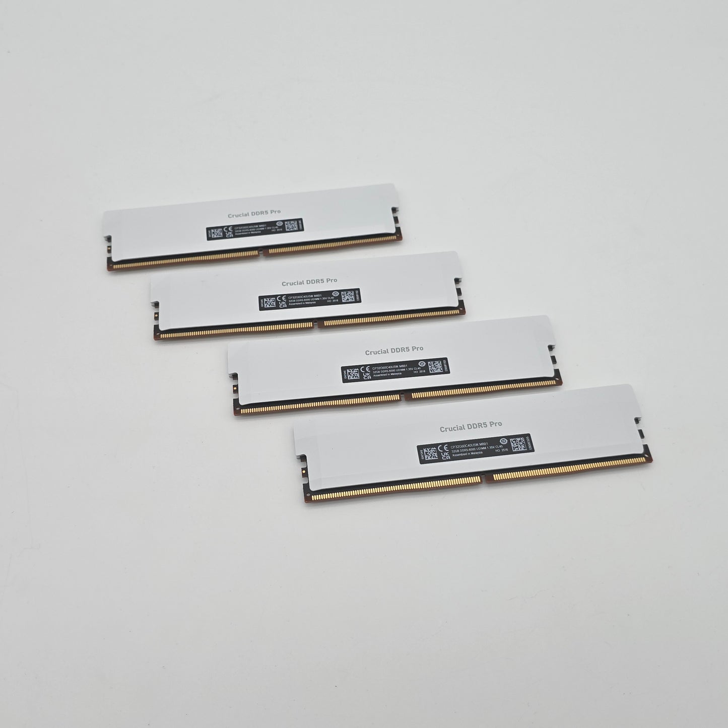 Micron Crucial 128GB DDR5 Pro RAM, 4x32GB, 6000MHz, CL32 Desktop Memory Kit