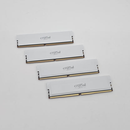 Micron Crucial 128GB DDR5 Pro RAM, 4x32GB, 6000MHz, CL32 Desktop Memory Kit