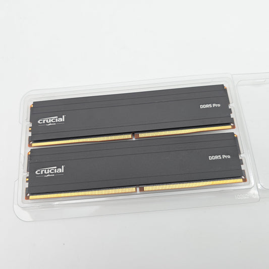 Micron Crucial 32GB DDR5, 5600MHz, CL46, Desktop Gaming Memory RAM (2x16GB)