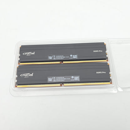 Micron Crucial 32GB DDR5, 5600MHz, CL46, Desktop Gaming Memory RAM (2x16GB)