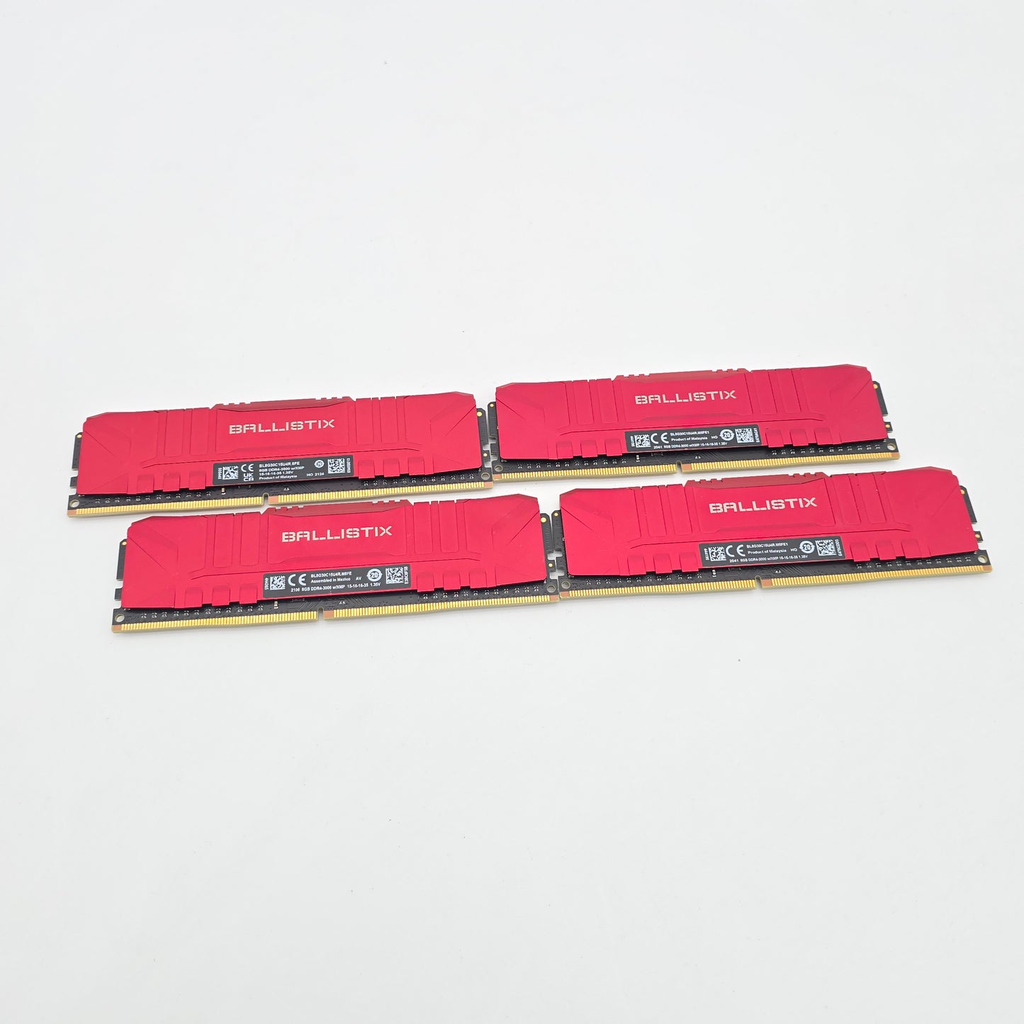 Micron Crucial Ballistix 32GB DDR4, 3000MHz, CL15-16-16-35, Desktop Gaming Memory RAM (4x8GB)