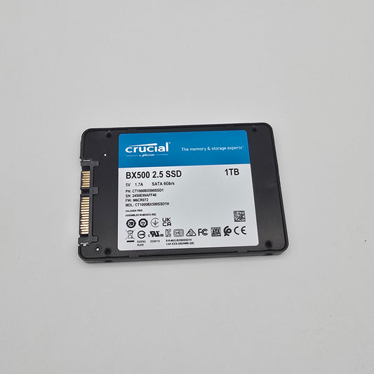 Micron Crucial BX500 1TB, SATA SSD Storage