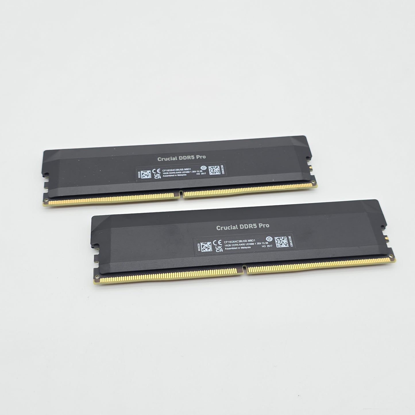 Micron Crucial DDR5 Pro 32GB DDR5, 6400MHz, CL38, Desktop Gaming Memory RAM (2x16GB)