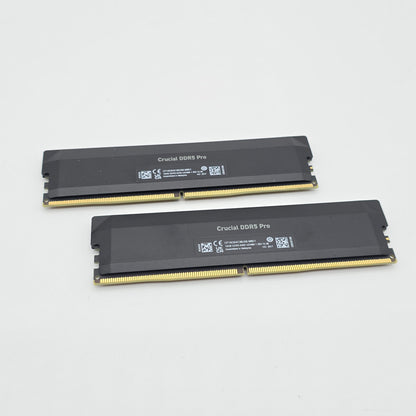 Micron Crucial DDR5 Pro 32GB DDR5, 6400MHz, CL38, Desktop Gaming Memory RAM (2x16GB)