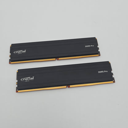 Micron Crucial DDR5 Pro 64GB, 5600MHz, CL46, Desktop Gaming Memory RAM (2x32GB)